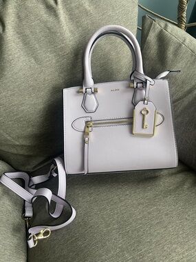 ALDO Lilac Structured Satchel with Key Charm